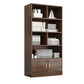Modern Style Bookcase Engineer Wood Closed Back Bookshelf for Home