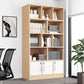 Modern Style Bookcase Engineer Wood Closed Back Bookshelf for Home