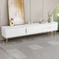 Glam Engineered Wood TV Stand Console Enclosed Storage TV Console White Clearhalo 'furn' 'furn_tv_stands_entertainment_centers' 'Furniture' 'Living Room Furniture' 'TV Stands & Entertainment Centers' 'TV Stands & Media Storage Furniture' 'tv_stands_entertainment_centers' 5305542