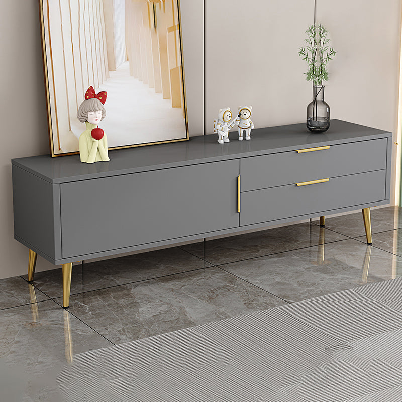 Glam Engineered Wood TV Stand Console Enclosed Storage TV Console Clearhalo 'furn' 'furn_tv_stands_entertainment_centers' 'Furniture' 'Living Room Furniture' 'TV Stands & Entertainment Centers' 'TV Stands & Media Storage Furniture' 'tv_stands_entertainment_centers' 5305546