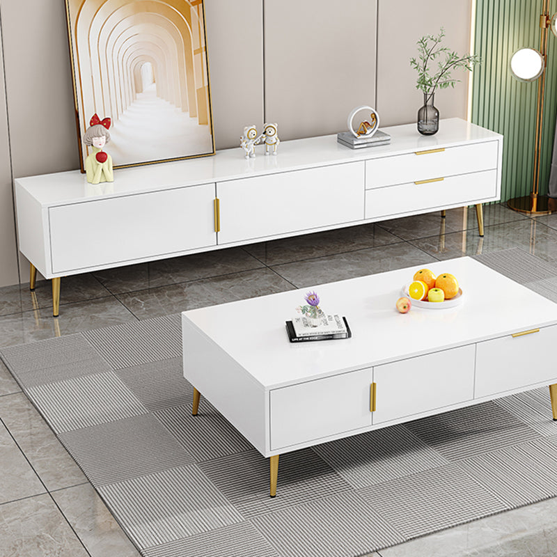 Glam Engineered Wood TV Stand Console Enclosed Storage TV Console Clearhalo 'furn' 'furn_tv_stands_entertainment_centers' 'Furniture' 'Living Room Furniture' 'TV Stands & Entertainment Centers' 'TV Stands & Media Storage Furniture' 'tv_stands_entertainment_centers' 5305553