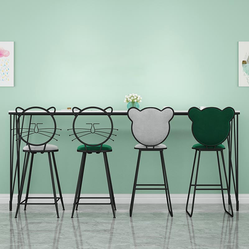 Mesa de comedor con tapa de piedra, mesa de comedor industrial con 4 patas negras