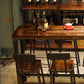 Table de bar supérieur en bois en pin
