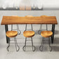 Coffee Shop Industrial Wood Barstool Metal Pedstal Bar Stool with Pedal Clearhalo 'Bar Furniture' 'Bar Stools' 'bar_stools' 'furn' 'furn_bar_stools' 'Furniture' 'Kitchen & Dining Furniture' 5308761