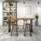 Coffee Shop Industrial Wood Barstool Iron Pedstal Bar Stool with Pedal Clearhalo 'Bar Furniture' 'Bar Stools' 'bar_stools' 'furn' 'furn_bar_stools' 'Furniture' 'Kitchen & Dining Furniture' 5308860
