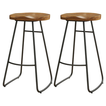 Tabouret de bar de restaurant de tabouret de bar contemporain en bois massif avec pédale