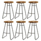 Tabouret de bar de restaurant de tabouret de bar contemporain en bois massif avec pédale
