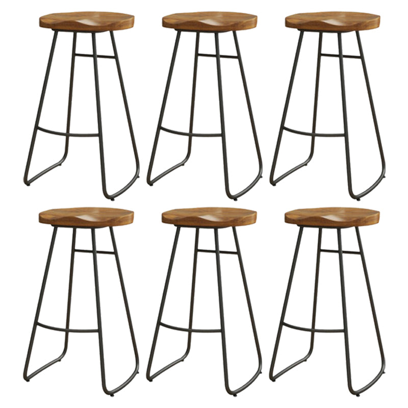Tabouret de bar de restaurant de tabouret de bar contemporain en bois massif avec pédale