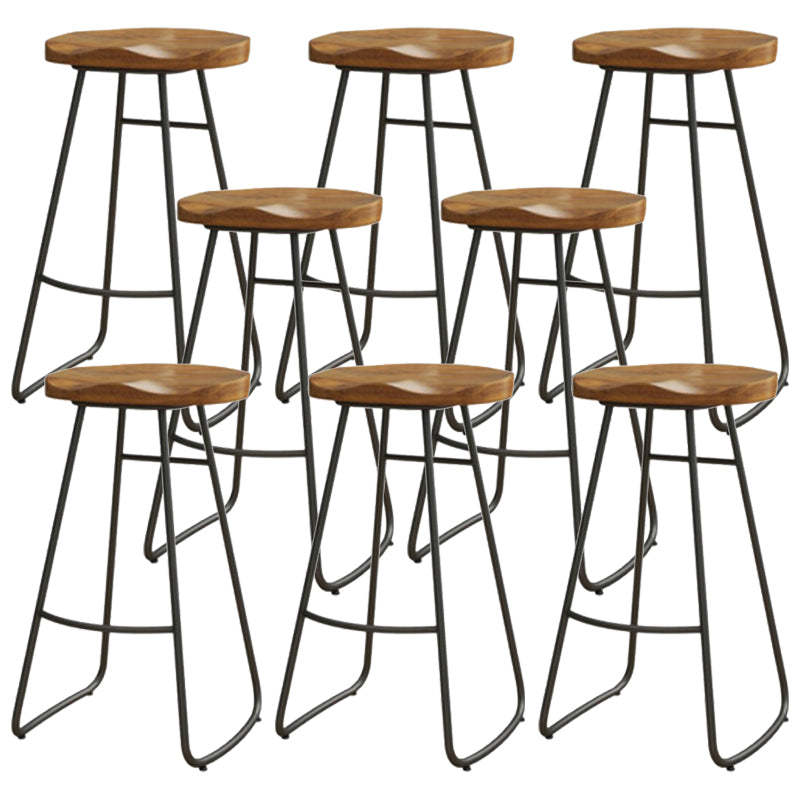 Tabouret de bar de restaurant de tabouret de bar contemporain en bois massif avec pédale