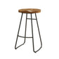 Tabouret de bar de restaurant de tabouret de bar contemporain en bois massif avec pédale