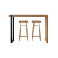 Tabouret de bar de restaurant de tabouret de bar contemporain en bois massif avec pédale