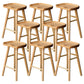 Tabouret de bar de restaurant de tabouret de bar contemporain en bois massif avec pédale