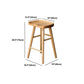 Tabouret de bar de restaurant de tabouret de bar contemporain en bois massif avec pédale