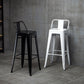 Industriële stijl armloze barkruk ijzerframe tegenstoelen voor café
