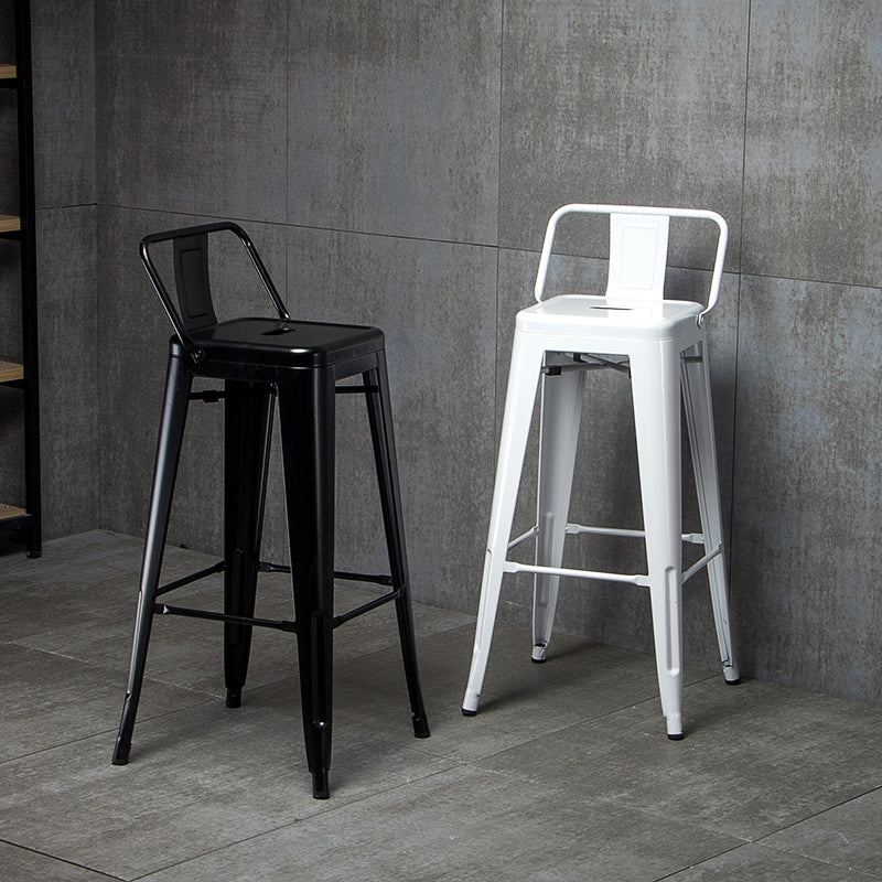Industriële stijl armloze barkruk ijzerframe tegenstoelen voor café