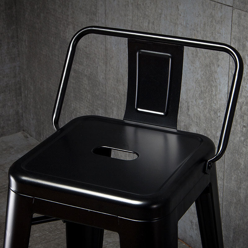 Industriële stijl armloze barkruk ijzerframe tegenstoelen voor café