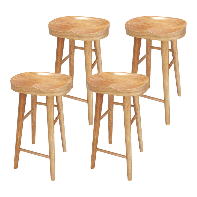 1/4 stuk solide houten pubset moderne natuurlijke thuisbalktafel set
