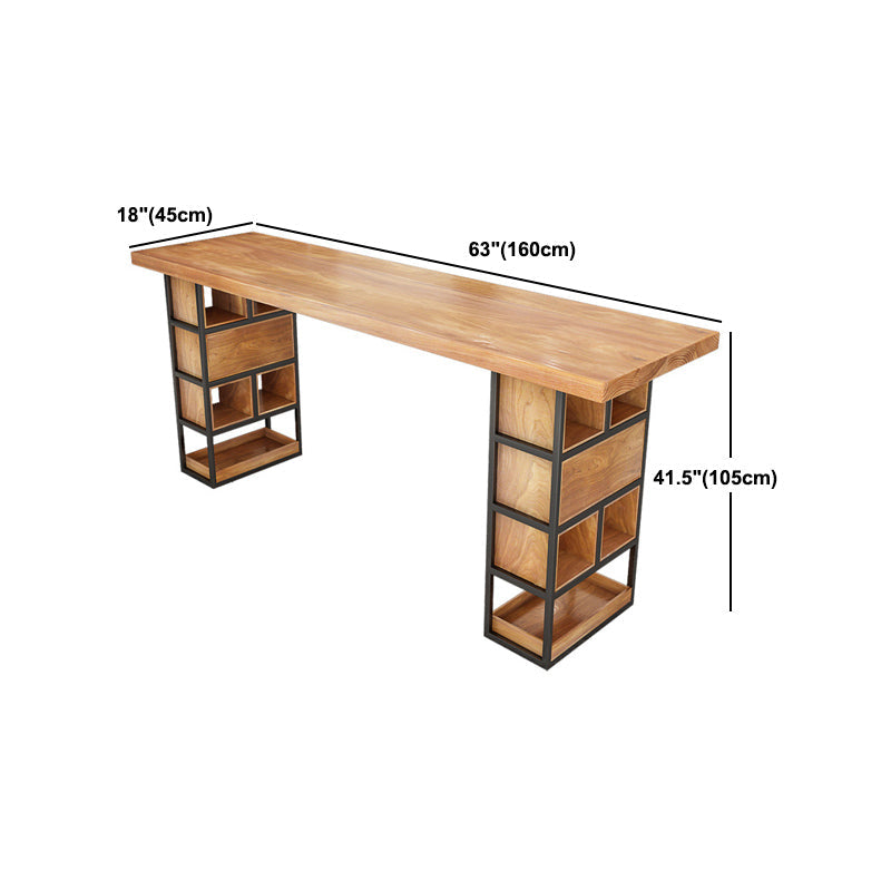 1/4 stuk solide houten pubset moderne natuurlijke thuisbalktafel set