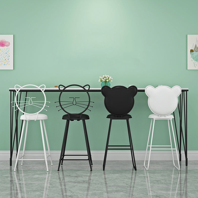 Modern 1/4 Pieces Bar Table Set Rectangle Stone Counter Table with Backrest Stools Clearhalo 'Bar Furniture' 'furn' 'furn_home_bar_bar_sets' 'Furniture' 'Home Bars & Bar Sets' 'home_bar_bar_sets' 'Kitchen & Dining Furniture' 5309010