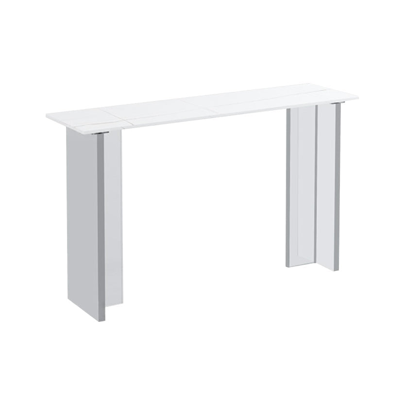 モダンな1/2/3ピースバーテーブルセット長方形の石のカウンターテーブルとアクリルスツール