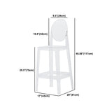 Moderna de la mesa de la barra de 1/2/3 piezas del mostrador de piedra rectangular con heces acrílicas