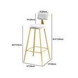 Estilo glamoroso 1/3 piezas de la barra de mármol artificial juego de mesa fijo