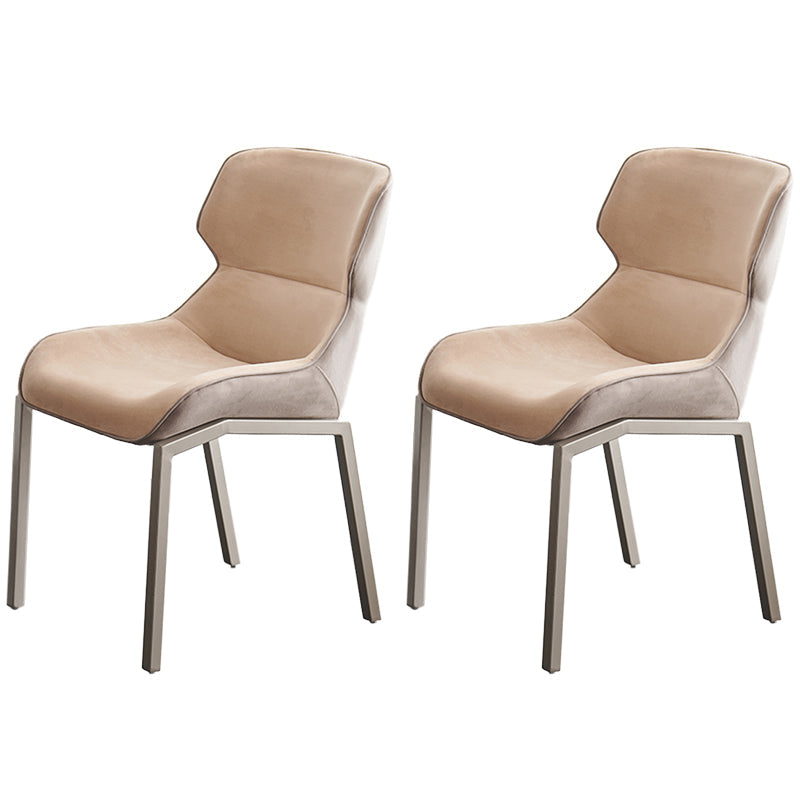 Modern Expandable Dining Table Furniture 1/2/5/6/7 Pieces Home Dining Room Set 2 Beige Chairs Clearhalo 'Dining Room Sets' 'Dining Tables & Seating' 'dining_room_set' 'furn' 'furn_dining_room_set' 'Furniture' 'Kitchen & Dining Furniture' 5309151