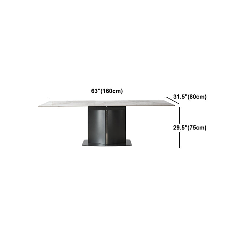 Modern Expandable Dining Table Furniture 1/2/5/6/7 Pieces Home Dining Room Set Clearhalo 'Dining Room Sets' 'Dining Tables & Seating' 'dining_room_set' 'furn' 'furn_dining_room_set' 'Furniture' 'Kitchen & Dining Furniture' 5309163