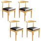 Industrial Pine Dining Room Set 1/4/5 Pieces Rectangle Dining Table Set 4 Wood Chairs Clearhalo 'Dining Room Sets' 'Dining Tables & Seating' 'dining_room_set' 'furn' 'furn_dining_room_set' 'Furniture' 'Kitchen & Dining Furniture' 5309205