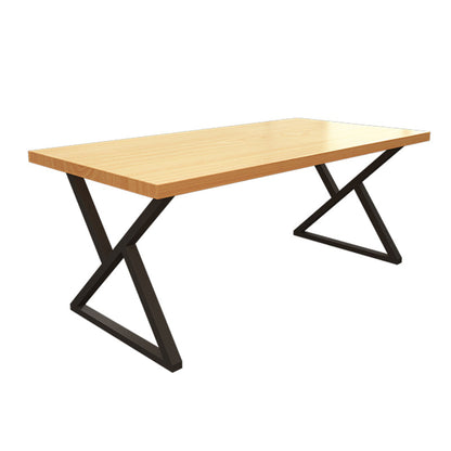 Industrial Pine Dining Room Set 1/4/5 Pieces Rectangle Dining Table Set Clearhalo 'Dining Room Sets' 'Dining Tables & Seating' 'dining_room_set' 'furn' 'furn_dining_room_set' 'Furniture' 'Kitchen & Dining Furniture' 5309209