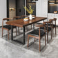 Set da pranzo in legno massello Set da tavolo da pranzo rettangolare industriale da 1/2/7 pezzi