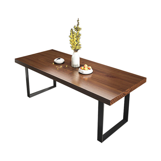 Solid Wood Dinette Set 1/2/7 Pieces Industrial Rectangle Dining Table Set