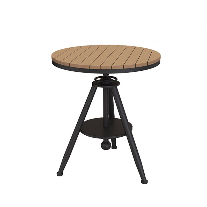 Moderne 1/2/3-delige eetset ronde houten eettafel voor balkon
