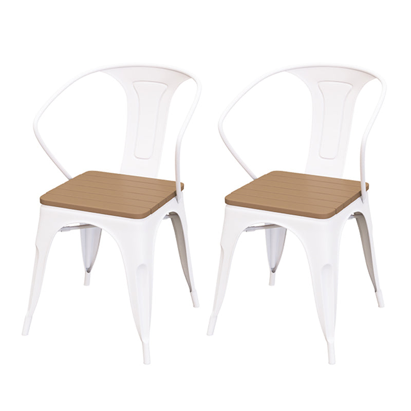 Moderne 1/2/3-delige eetset ronde houten eettafel voor balkon