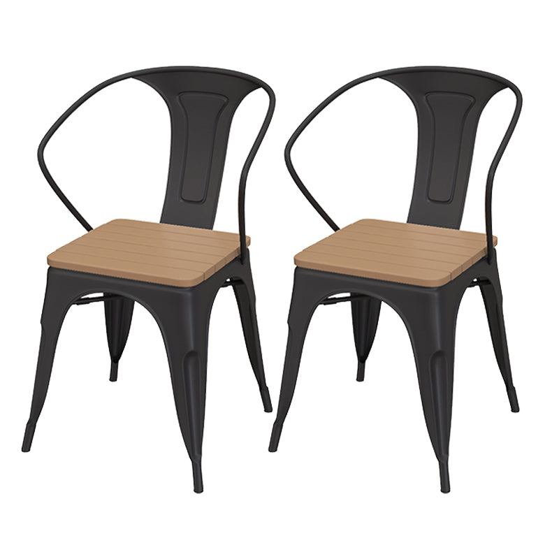 Moderne 1/2/3-delige eetset ronde houten eettafel voor balkon