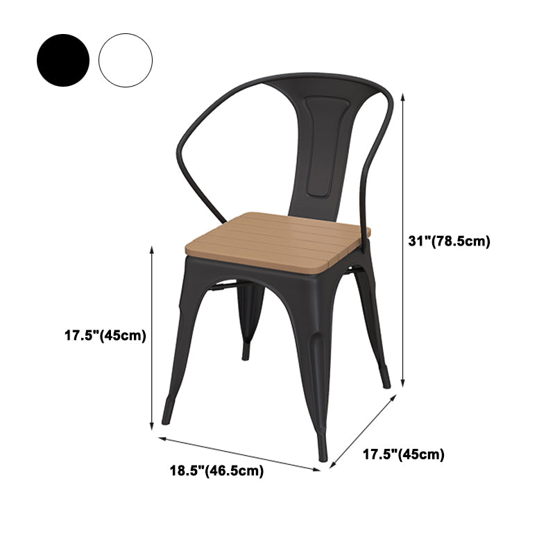 Moderne 1/2/3-delige eetset ronde houten eettafel voor balkon