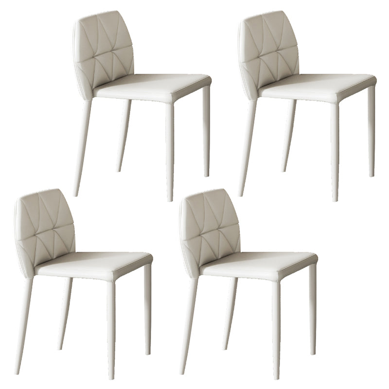Contemporary Style Sintered Stone Dining Rectangle Table Set 1/4/5/6 Pieces Dining Set 4 White Chairs Clearhalo 'Dining Room Sets' 'Dining Tables & Seating' 'dining_room_set' 'furn' 'furn_dining_room_set' 'Furniture' 'Kitchen & Dining Furniture' 5309269
