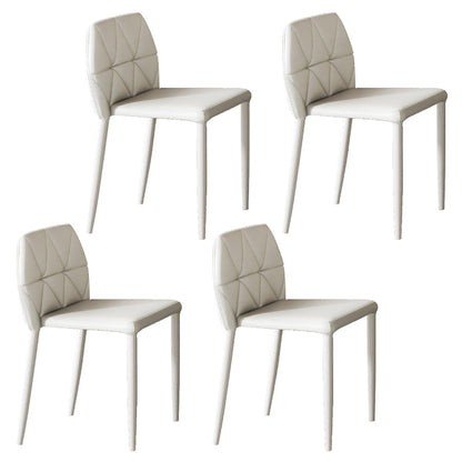 Contemporary Style Sintered Stone Dining Rectangle Table Set 1/4/5/6 Pieces Dining Set 4 White Chairs Clearhalo 'Dining Room Sets' 'Dining Tables & Seating' 'dining_room_set' 'furn' 'furn_dining_room_set' 'Furniture' 'Kitchen & Dining Furniture' 5309269