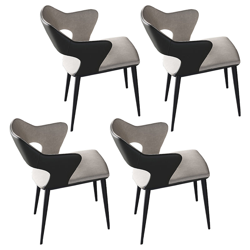 Contemporary Style Sintered Stone Dining Rectangle Table Set 1/4/5/6 Pieces Dining Set 4 Grey Chairs Clearhalo 'Dining Room Sets' 'Dining Tables & Seating' 'dining_room_set' 'furn' 'furn_dining_room_set' 'Furniture' 'Kitchen & Dining Furniture' 5309270