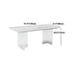 Contemporary Style Sintered Stone Dining Rectangle Table Set 1/4/5/6 Pieces Dining Set Clearhalo 'Dining Room Sets' 'Dining Tables & Seating' 'dining_room_set' 'furn' 'furn_dining_room_set' 'Furniture' 'Kitchen & Dining Furniture' 5309281