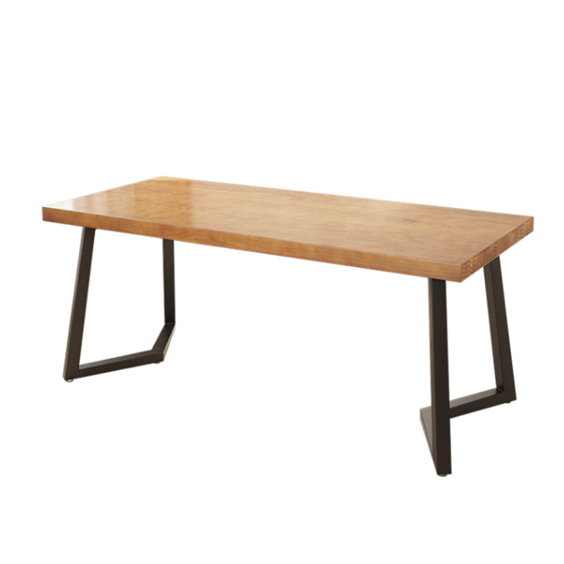 Ensemble de dinette rectangulaire en bois massif, ensemble de table à manger industrielle 1/2/5/7 pièces en naturel