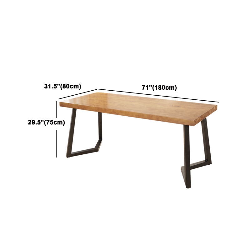 Ensemble de dinette rectangulaire en bois massif, ensemble de table à manger industrielle 1/2/5/7 pièces en naturel