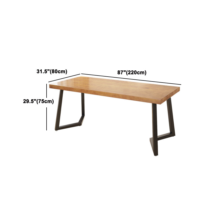 Ensemble de dinette rectangulaire en bois massif, ensemble de table à manger industrielle 1/2/5/7 pièces en naturel