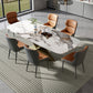 Nordic Glam gesinterde stenen eettafel rechthoekige tafelset 1/3/4/5/6/7-delige eetset