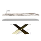 Nordic Glam gesinterde stenen eettafel rechthoekige tafelset 1/3/4/5/6/7-delige eetset