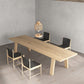 Rectangle Dining Table Solid Wood Dining Table with 4 Legs for Kitchen