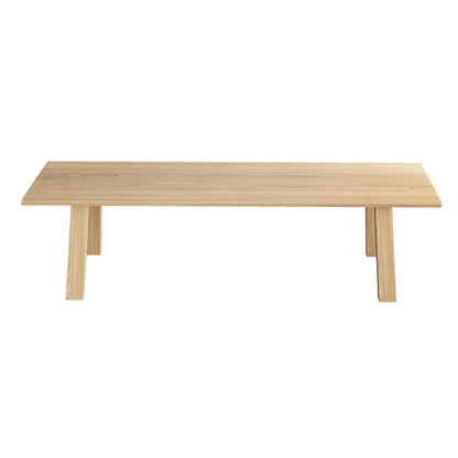 Rectangle Dining Table Solid Wood Dining Table with 4 Legs for Kitchen