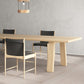 Rectangle Dining Table Solid Wood Dining Table with 4 Legs for Kitchen