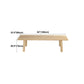 Rectangle Dining Table Solid Wood Dining Table with 4 Legs for Kitchen