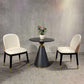 Metal Traditional Luxury Round Table Pedestal Dining Table for Dining Room Matte Black 27.6"L x 27.6"W x 29.5"H Without Chairs Clearhalo 'Dining Tables & Seating' 'Dining Tables' 'dining_table' 'furn' 'furn_dining_table' 'Furniture' 'Kitchen & Dining Furniture' 5309456